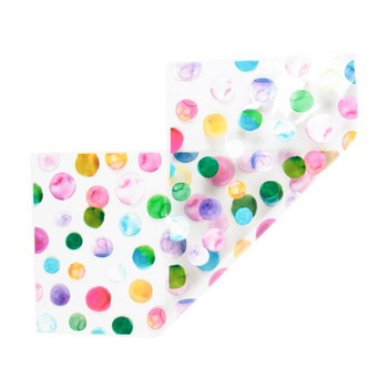 50 бр. Rainbow Polka Dot Printed Celophane Bags Пластмасови торбички за подаръци за бонбони за Baby Shower Birthday Weddings Party Suvories bag