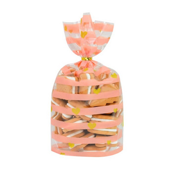 50 бр. Пластмасова торбичка за бонбони Торбички за опаковане на бисквитки Коледен подарък Консумативи за декорация на парти за рожден ден Сватбени сувенири Baby Shower