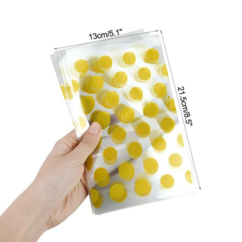 50 τμχ Πλαστική τσάντα καραμέλα μπισκότα μπισκότα τσάντες συσκευασίας Χριστουγεννιάτικο δώρο για διακόσμηση πάρτι γενεθλίων Προμήθειες γάμου Μπομπονιέρες Baby Shower