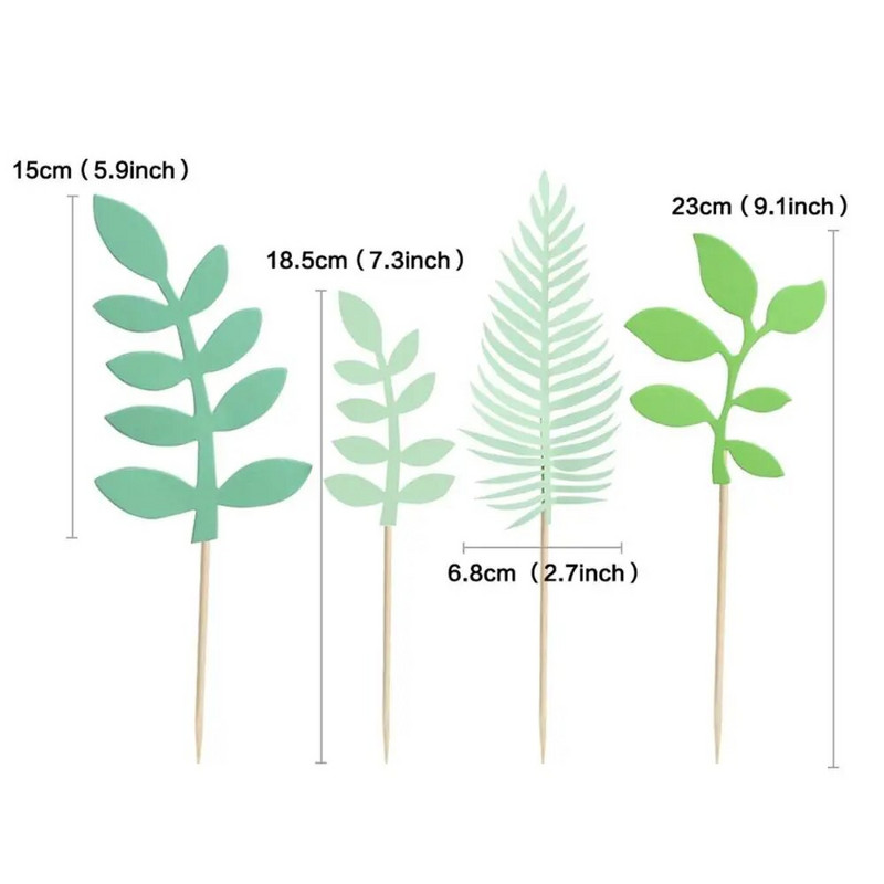 7 τμχ Εργαλεία διακόσμησης τούρτας σε τροπικό στιλ Κάρτα για πάρτι γενεθλίων γάμου Αναλώσιμα για πάρτι γενεθλίων