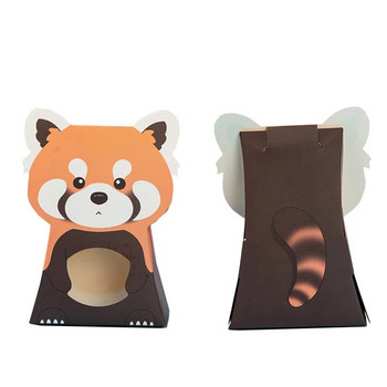 6 τεμ/παρτίδα Καινούργιο κουτί ζαχαρωτών ζώων Κόκκινο panda Koala κουτί δώρου Σκύλος/Γατάκι Παράθυρο κουτί ζαχαρωτών για παιδιά προμήθειες για πάρτι γενεθλίων Χριστουγεννιάτικο κουτί δώρου