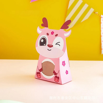 6tk/partii Uus loomade kommikarp Punane panda Koala kinkekarp Koera/Kissu akna kommikarp lastele sünnipäevapeotarbed jõulukinkekarp