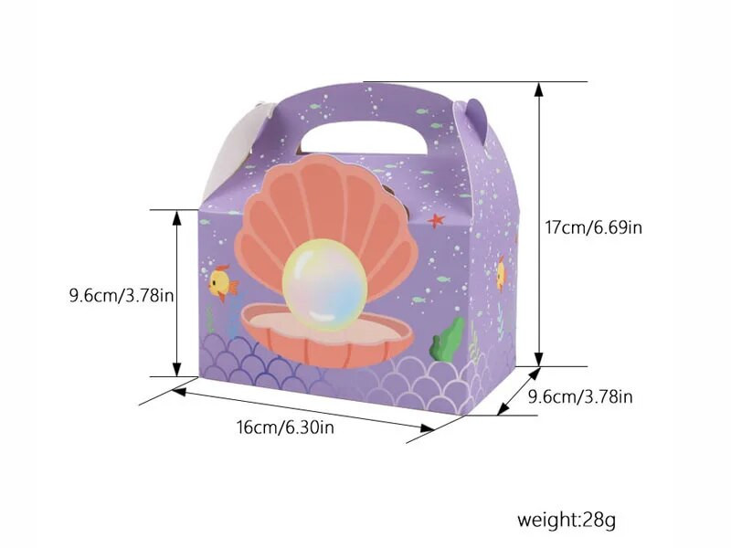 Κουτί μπισκότων Mermaid Candy 6 τεμ.