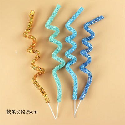 4 τμχ/σετ Rainbow Long Pencil Cake Γιορτινό πάρτι Γενέθλια Επιδόρπιο Τούρτα γενεθλίων Κεριά Γάμου Τούρτας