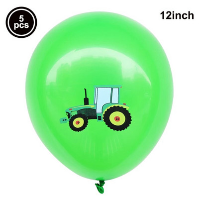 Πράσινο σετ πανό γενεθλίων τρακτέρ Felt Tractor Garland Banner Farm Προμήθειες για πάρτι γενεθλίων με θέμα