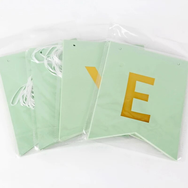 Baby Shower Welcome Baby Banner Φύλο Αποκάλυψη Διακοσμήσεις Baby Shower Μπρονζέ χαρτί Banner Boy girl Decoration banner γενεθλίων