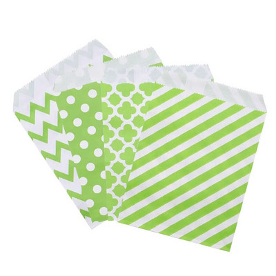 25/50 τμχ Χάρτινες τσάντες μικτού στυλ Μπομπονιέρα γάμου Μπομπονιέρα καραμέλα Τσάντες δώρου Συσκευασία τροφίμων Προμήθειες διακόσμησης για πάρτι γενεθλίων