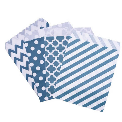 25/50 τμχ Χάρτινες τσάντες μικτού στυλ Μπομπονιέρα γάμου Μπομπονιέρα καραμέλα Τσάντες δώρου Συσκευασία τροφίμων Προμήθειες διακόσμησης για πάρτι γενεθλίων