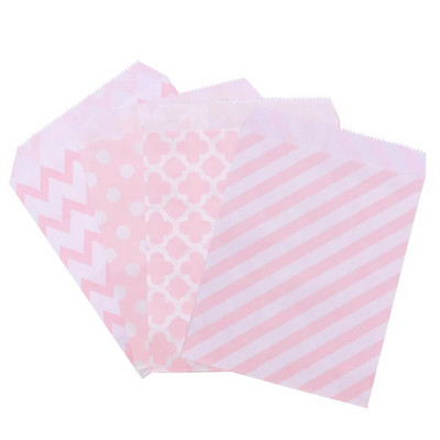 25/50 τμχ Χάρτινες τσάντες μικτού στυλ Μπομπονιέρα γάμου Μπομπονιέρα καραμέλα Τσάντες δώρου Συσκευασία τροφίμων Προμήθειες διακόσμησης για πάρτι γενεθλίων