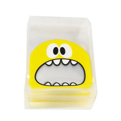 50 τμχ Cute Cartoon Animals Cookie Candy Bag Αυτοκόλλητη πλαστική τσάντα για μπισκότα γενεθλίων γάμου Συσκευασία δώρου ψησίματος