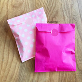 25 τμχ χάρτινες τσάντες Kraft Τσάντα καραμελών Τσάντες Chevron πουά για γάμο Μπομπονιέρες γενεθλίων Πρωτοχρονιάς Προμήθειες Τσάντες δώρων