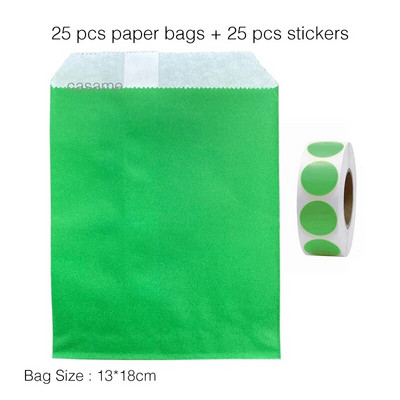 25 τμχ χάρτινες τσάντες Kraft Τσάντα καραμελών Τσάντες Chevron πουά για γάμο Μπομπονιέρες γενεθλίων Πρωτοχρονιάς Προμήθειες Τσάντες δώρων