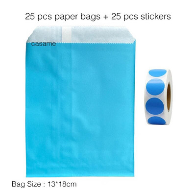 25 τμχ χάρτινες τσάντες Kraft Τσάντα καραμελών Τσάντες Chevron πουά για γάμο Μπομπονιέρες γενεθλίων Πρωτοχρονιάς Προμήθειες Τσάντες δώρων