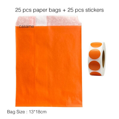 25 τμχ χάρτινες τσάντες Kraft Τσάντα καραμελών Τσάντες Chevron πουά για γάμο Μπομπονιέρες γενεθλίων Πρωτοχρονιάς Προμήθειες Τσάντες δώρων
