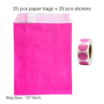25 τμχ χάρτινες τσάντες Kraft Τσάντα καραμελών Τσάντες Chevron πουά για γάμο Μπομπονιέρες γενεθλίων Πρωτοχρονιάς Προμήθειες Τσάντες δώρων