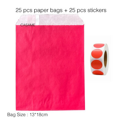 25 τμχ χάρτινες τσάντες Kraft Τσάντα καραμελών Τσάντες Chevron πουά για γάμο Μπομπονιέρες γενεθλίων Πρωτοχρονιάς Προμήθειες Τσάντες δώρων