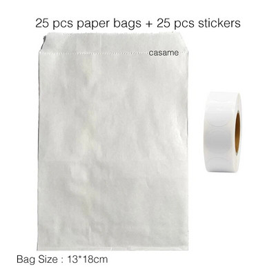 25 τμχ χάρτινες τσάντες Kraft Τσάντα καραμελών Τσάντες Chevron πουά για γάμο Μπομπονιέρες γενεθλίων Πρωτοχρονιάς Προμήθειες Τσάντες δώρων