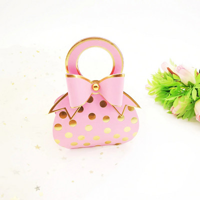 10 vnt. mielas bronzinis rankinis taškinis saldainių dovanų dėžutė kūdikių dušui, vestuvių dražė, šokoladinis popierius, pakavimo vyniojimo reikmenys