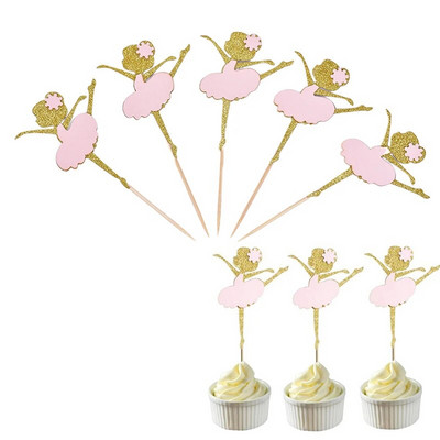 10 τεμ./παρτίδα Princess Crown heart Star Cake Toppers 1η γενέθλια Διακόσμηση Παιδική Διακόσμηση πάρτι για μωρά κορίτσια Cupcake Toppers