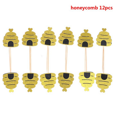 10 τεμ./παρτίδα Princess Crown heart Star Cake Toppers 1η γενέθλια Διακόσμηση Παιδική Διακόσμηση πάρτι για μωρά κορίτσια Cupcake Toppers