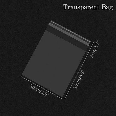 100 τμχ Πλαστικές διαφανείς τσάντες σελοφάν Τσάντα δώρου μπισκότων πουά με DIY αυτοκόλλητη θήκη Celofan τσάντες για πάρτι
