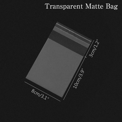 100 τμχ Πλαστικές διαφανείς τσάντες σελοφάν Τσάντα δώρου μπισκότων πουά με DIY αυτοκόλλητη θήκη Celofan τσάντες για πάρτι