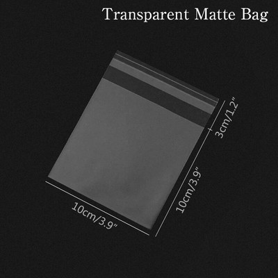 100 τμχ Πλαστικές διαφανείς τσάντες σελοφάν Τσάντα δώρου μπισκότων πουά με DIY αυτοκόλλητη θήκη Celofan τσάντες για πάρτι