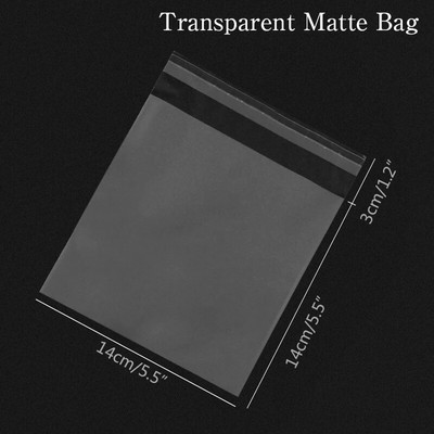 100 τμχ Πλαστικές διαφανείς τσάντες σελοφάν Τσάντα δώρου μπισκότων πουά με DIY αυτοκόλλητη θήκη Celofan τσάντες για πάρτι