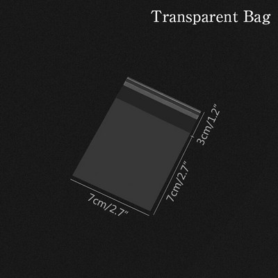 100 τμχ Πλαστικές διαφανείς τσάντες σελοφάν Τσάντα δώρου μπισκότων πουά με DIY αυτοκόλλητη θήκη Celofan τσάντες για πάρτι