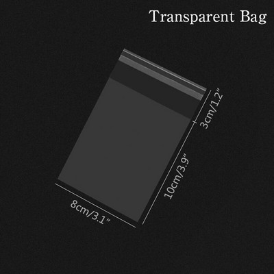 100 τμχ Πλαστικές διαφανείς τσάντες σελοφάν Τσάντα δώρου μπισκότων πουά με DIY αυτοκόλλητη θήκη Celofan τσάντες για πάρτι