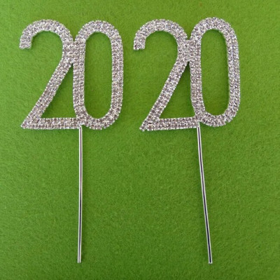 Number10 18 20 21 25 50 60 70 Διακόσμηση τούρτας Sliver Diamond Topper Stick για διακοσμήσεις πάρτι γενεθλίων Προμήθειες επετείου