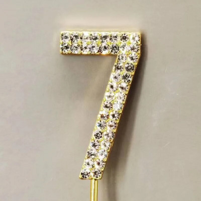 Number10 18 20 21 25 50 60 70 Διακόσμηση τούρτας Sliver Diamond Topper Stick για διακοσμήσεις πάρτι γενεθλίων Προμήθειες επετείου