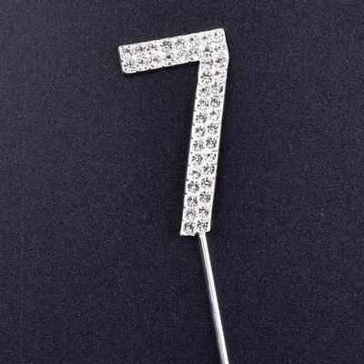 Number10 18 20 21 25 50 60 70 Διακόσμηση τούρτας Sliver Diamond Topper Stick για διακοσμήσεις πάρτι γενεθλίων Προμήθειες επετείου