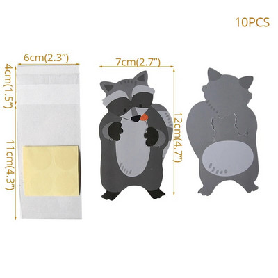 10 τμχ Ζούγκλα Ζώο τσάντα καραμέλα Διακοσμήσεις για πάρτι γενεθλίων Παιδικό σαφάρι πάρτι Πλαστικές τσάντες μπισκότων για καλεσμένους Baby shower boy μπομπονιέρες