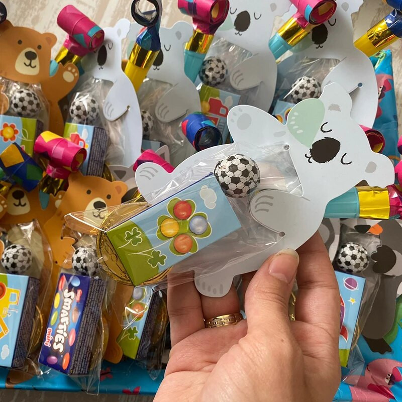 10 τμχ Ζούγκλα Ζώο τσάντα καραμέλα Διακοσμήσεις για πάρτι γενεθλίων Παιδικό σαφάρι πάρτι Πλαστικές τσάντες μπισκότων για καλεσμένους Baby shower boy μπομπονιέρες