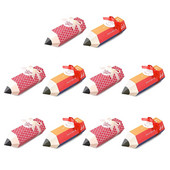 Κουτιά ζαχαροπλαστικής σε σχήμα μολυβιού 10 τμχ Δημιουργικά πολύχρωμα μπισκότα κινουμένων σχεδίων Κουτιά δώρου Παιδικά Διακόσμηση για πάρτι γενεθλίων για μωρά