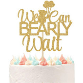 DIY Paperboard Happy Birthday Cake Topper We Can Bearly Wait Cake Topper For Kids Birthday Party Cake Decoration Baby Showers