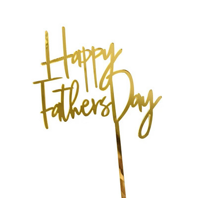 Χρυσό ΚΑΛΥΤΕΡΟ ΤΟΠΕΡ για τούρτα για την ημέρα του πατέρα Μαύρο ακρυλικό κάλυμμα για τούρτα γενεθλίων Daddy για Διακόσμηση τούρτας για πάρτι γενεθλίων για τον πατέρα