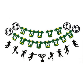 Διακόσμηση για πάρτι ποδοσφαίρου Πανό ποδοσφαίρου Θέμα ποδοσφαίρου Happy Bday Bunting Σημάδι Ποδοσφαιρικό Πάρτι Προμήθειες για Παιδιά Αγόρια Πάρτι για οπαδούς ποδοσφαίρου