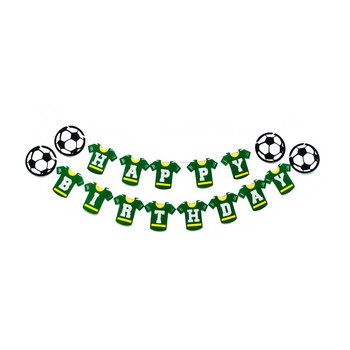 Διακόσμηση για πάρτι ποδοσφαίρου Πανό ποδοσφαίρου Θέμα ποδοσφαίρου Happy Bday Bunting Σημάδι Ποδοσφαιρικό Πάρτι Προμήθειες για Παιδιά Αγόρια Πάρτι για οπαδούς ποδοσφαίρου