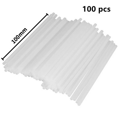 100 τεμάχια μιας χρήσης λευκά πλαστικά μπαστούνια για γλειφιτζούρι Super Cake Διακοσμώντας καλούπι για γλειφιτζούρι