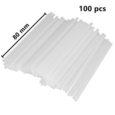 100 τεμάχια μιας χρήσης λευκά πλαστικά μπαστούνια για γλειφιτζούρι Super Cake Διακοσμώντας καλούπι για γλειφιτζούρι