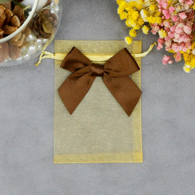 20 ΤΕΜ. Οργάντζα Συσκευασία Δώρου Κοσμήματα Εκλεκτές θήκες γάμου με καραμέλα πεταλούδας με τσάντες που σύρονται με φιόγκο Τσάντες γλυκών