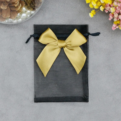 20 ΤΕΜ. Οργάντζα Συσκευασία Δώρου Κοσμήματα Εκλεκτές θήκες γάμου με καραμέλα πεταλούδας με τσάντες που σύρονται με φιόγκο Τσάντες γλυκών