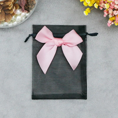 20 ΤΕΜ. Οργάντζα Συσκευασία Δώρου Κοσμήματα Εκλεκτές θήκες γάμου με καραμέλα πεταλούδας με τσάντες που σύρονται με φιόγκο Τσάντες γλυκών