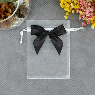 20 ΤΕΜ. Οργάντζα Συσκευασία Δώρου Κοσμήματα Εκλεκτές θήκες γάμου με καραμέλα πεταλούδας με τσάντες που σύρονται με φιόγκο Τσάντες γλυκών