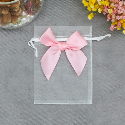 20 ΤΕΜ. Οργάντζα Συσκευασία Δώρου Κοσμήματα Εκλεκτές θήκες γάμου με καραμέλα πεταλούδας με τσάντες που σύρονται με φιόγκο Τσάντες γλυκών