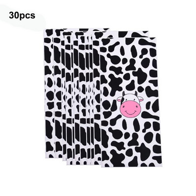 10-50 τμχ Τσάντες με εκτύπωση αγελάδας Τσάντες καραμέλας Πλαστικές τσάντες καλούπι για καλεσμένους Μπομπονιέρα με θέμα το πάρτι γενεθλίων με θέμα τα ζώα φάρμας