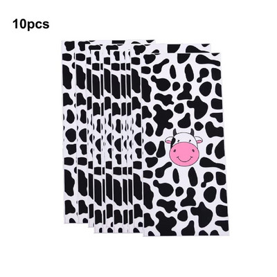 10-50 τμχ Τσάντες με εκτύπωση αγελάδας Τσάντες καραμέλας Πλαστικές τσάντες καλούπι για καλεσμένους Μπομπονιέρα με θέμα το πάρτι γενεθλίων με θέμα τα ζώα φάρμας