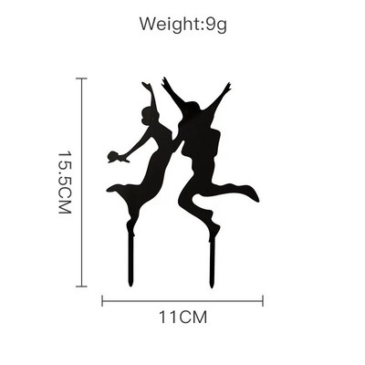 2022 Νεότερο INS Acrylic Mr & Mrs Proposal Cake Toppers For Womens Mens Lovers Weddings Engaged Party Cake Decorations Toppers